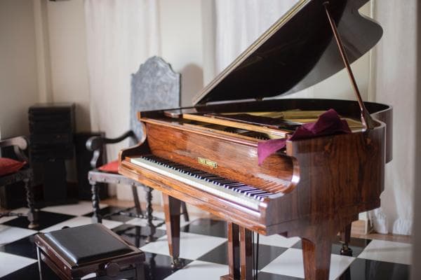 Classic wooden piano